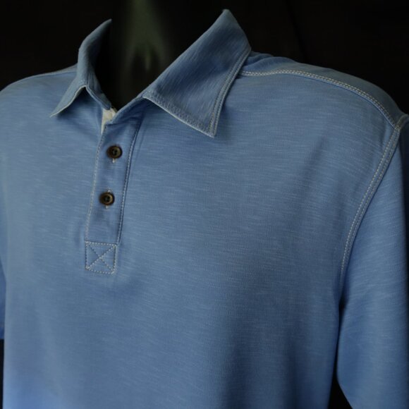 Johnston & Murphy Blue Polo (L) OMG! ⛳️ 😎 - Picture 2 of 9
